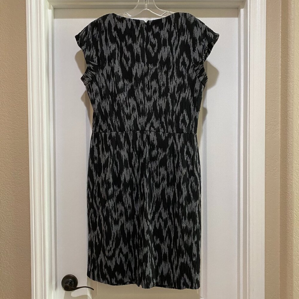 Calvin Klein Knit Sleath Dress Black Gray Size 14 - Picture 3 of 9